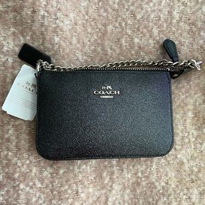 Coach 4x6 inch Black (Glittery) Wristlet